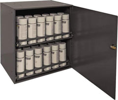 Durham - 2 Drawer, Small Parts Aerosol Cabinet - 22" Deep x 23" Wide x 17" High - Exact Industrial Supply