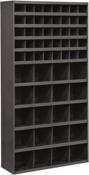 Durham - 60 Bin, Small Parts Storage Bin - 12" Deep x 35" Wide x 65" High - Exact Industrial Supply