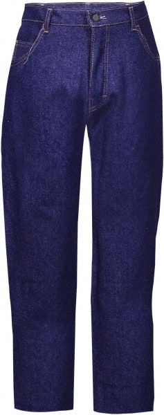National Safety Apparel - Blue Denim Flame Resistant/Retardant Pants - Exact Industrial Supply