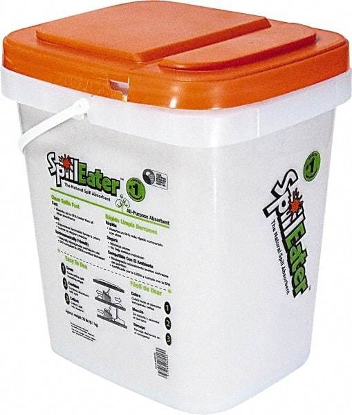 SpillEater - 20 Lb Pail Cellulose Granular Absorbent - Spill Containment - Exact Industrial Supply