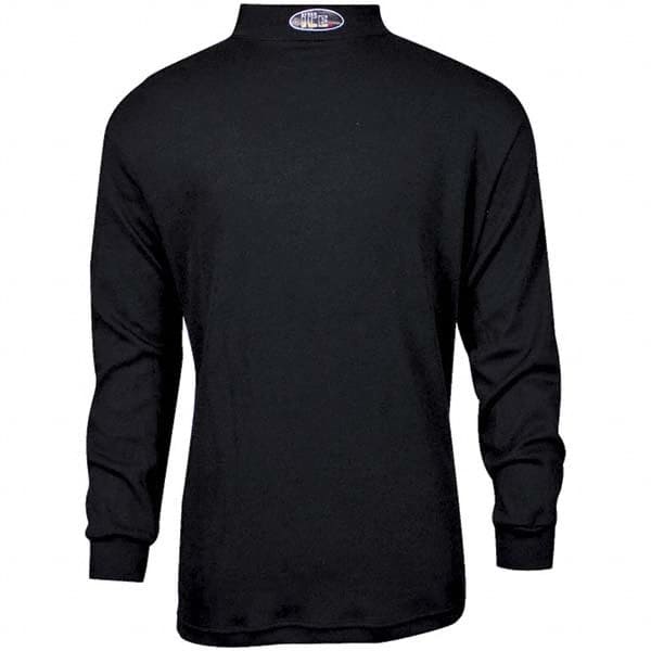 National Safety Apparel - Size M Black Flame Resistant/Retardant Long Sleeve Base Layer Shirt - Exact Industrial Supply