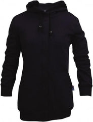 National Safety Apparel - Size M Navy Flame Resistant/Retardant Sweatshirt - Exact Industrial Supply