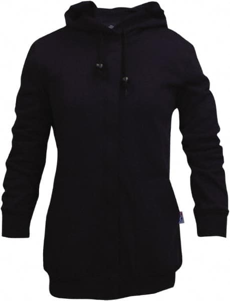 National Safety Apparel - Size XL Navy Flame Resistant/Retardant Sweatshirt - Exact Industrial Supply