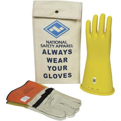 National Safety Apparel - Class 2, Size 12, 11" Long, Rubber Lineman's Glove Kit - Exact Industrial Supply