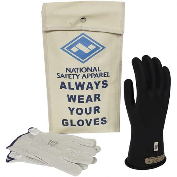 National Safety Apparel - Class 0, Size 9, 11" Long, Rubber Lineman's Glove Kit - Exact Industrial Supply