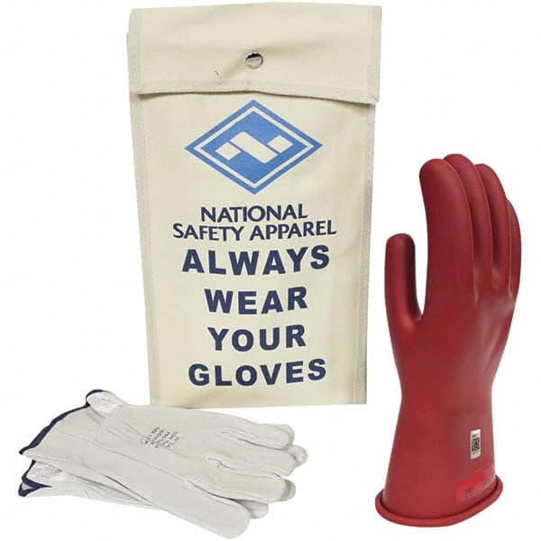 National Safety Apparel - Class 0, Size 11, 11" Long, Rubber Lineman's Glove Kit - Exact Industrial Supply