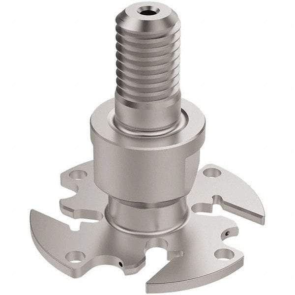 Seco - Modular Connection Connection, 0.0886 to 0.0984" Cutting Width, 15/32" Depth of Cut, 1-1/2" Cutter Diam, 4 Tooth Indexable Slotting Cutter - R335.10 Toolholder, 150.10 Insert, Right Hand Cutting Direction - Exact Industrial Supply