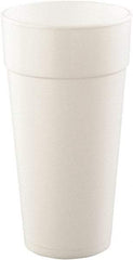 DART - Drink Foam Cups, Hot/Cold, 24 oz, 25/Bag, 20 Bags/Carton - White - Exact Industrial Supply