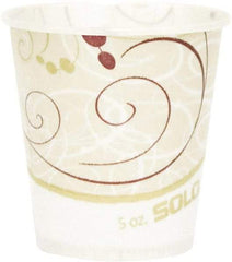 Solo - Paper Water Cups, Waxed, 5 oz, 100/Bag, 30 Bags/Carton - Multicolor - Exact Industrial Supply