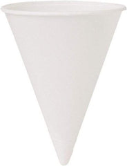 Solo - Cone Water Cups, Cold, Paper, 4 oz, 200/Bag, 25 Bags/Carton - White - Exact Industrial Supply