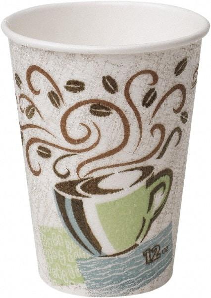 Dixie - Hot Cups, Paper, 10 oz, 500/Carton - Coffee Dreams Design - Exact Industrial Supply