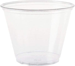 Solo - Ultra Clear Cups, Squat, 9 oz, PET, 50/Bag, 1000/Carton - Clear - Exact Industrial Supply