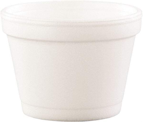 DART - Bowl Containers, Foam, 4 oz, 1000/Carton - White - Exact Industrial Supply