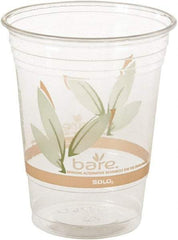 Solo - Bare Eco-Forward RPET Cold Cups, 16-18 oz, Clear, 50/Pack, 1000/Carton - Clear - Exact Industrial Supply