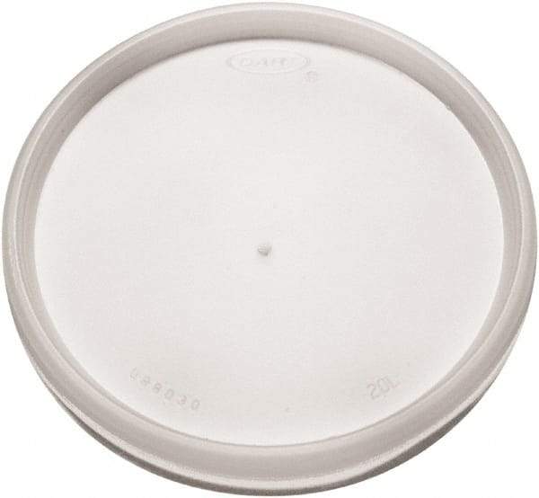 DART - Plastic Lids, for 8, 12, 16 oz Hot/Cold Foam Cups, Vented, 1000/Carton - Translucent - Exact Industrial Supply