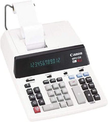 Canon - Fluorescent Printing Calculator - White, AC Powered, 12.2" Long x 9" Wide - Exact Industrial Supply