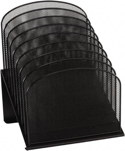 Safco - Black Document Organizer - Steel, Mesh - Exact Industrial Supply