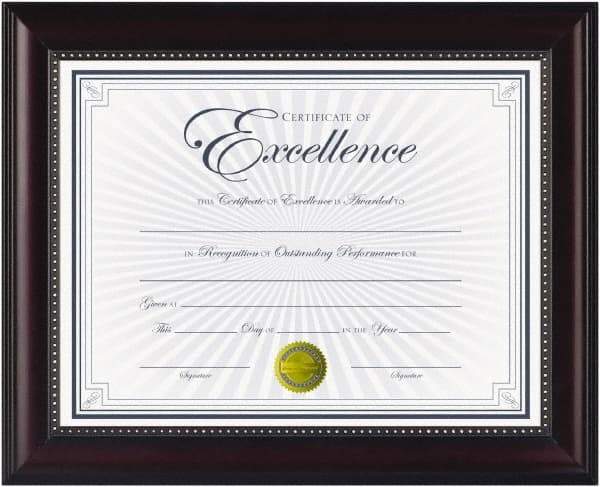 Dax - Rosewood Document Holders-Certificate/Document - 11" High x 8-1/2" Wide - Exact Industrial Supply