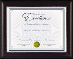 Dax - Rosewood Document Holders-Certificate/Document - 11" High x 8-1/2" Wide - Exact Industrial Supply