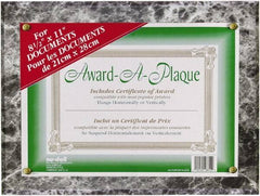 Nudell - Black Marble Document Holders-Certificate/Document - 11" High x 8-1/2" Wide - Exact Industrial Supply