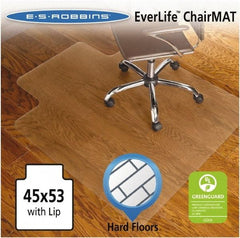 ES Robbins - 53" Long x 45" Wide, Chair Mat - Rectangular, Straight Edge Style - Exact Industrial Supply