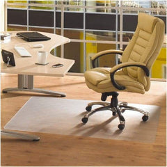 Floortex - 45" Long x 53" Wide, Chair Mat - Rectangular, Straight Edge Style - Exact Industrial Supply