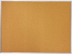 Mead - 96" Wide x 48" High Open Cork Bulletin Board - Natural (Color) - Exact Industrial Supply