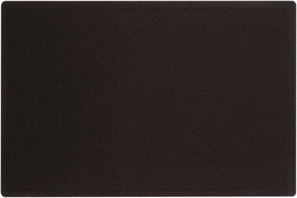 Quartet - 36" Wide x 24" High Cork Bulletin Board - Fabric, Black - Exact Industrial Supply