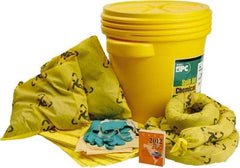Brady SPC Sorbents - 16 Gal Capacity Chemical Spill Kit - 20 Gal Polyethylene Drum - Exact Industrial Supply