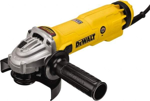 DeWALT - 4-1/2 & 5" Wheel Diam, 11,000 RPM, Corded Angle & Disc Grinder - 5/8-11 Spindle - Exact Industrial Supply
