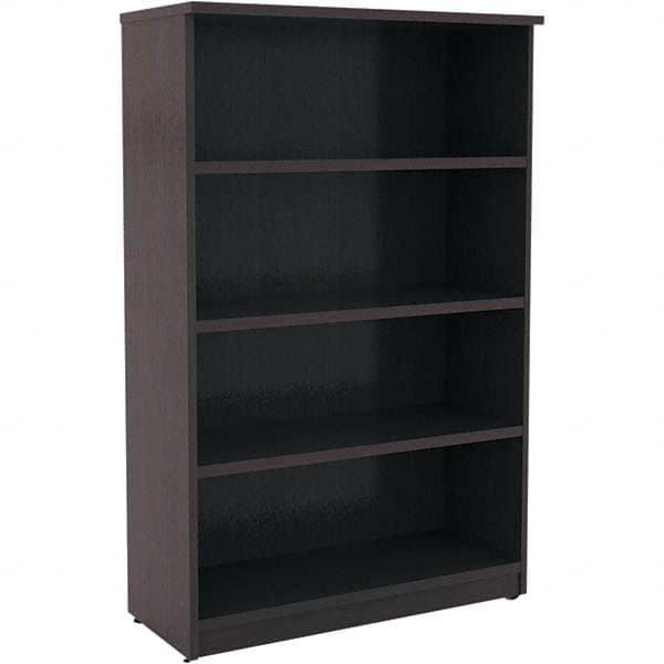 ALERA - Bookcases Height (Inch): 55 Color: Espresso - Exact Industrial Supply