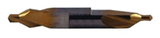 #8 x 3-1/2 OAL 60° HSS Combined Drill & Countersink-TiN Coated - Exact Industrial Supply