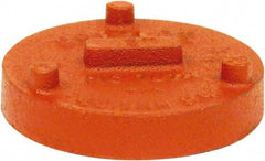 Made in USA - Size 6", Class 150, Malleable Iron Orange Pipe Cap - Grooved End Connection - Exact Industrial Supply