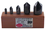 5 Pc Set 110° Three Flute Countersinks - Exact Industrial Supply