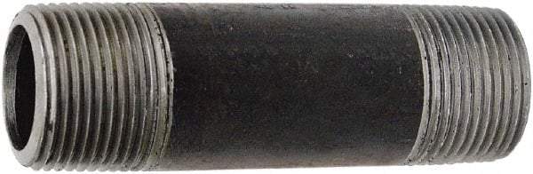 Value Collection - Schedule 160, 3" Diam x 4" Long Black Pipe Nipple - Threaded - Exact Industrial Supply