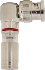 Ideal - Right Angle, BNC Compression Coaxial Connector - Compatible with RG59, Brass Body - Exact Industrial Supply