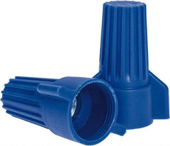 Ideal - 3, 12 to 2, 6 AWG, 600 Volt, Flame Retardant, Wing Twist on Wire Connector - Blue, 221°F - Exact Industrial Supply