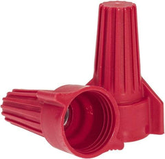Ideal - 2, 14 to 5, 12 AWG, 600 Volt, Flame Retardant, Wing Twist on Wire Connector - Red, 221°F - Exact Industrial Supply