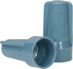 Ideal - 2, 12 to 2, 6 AWG, 600 Volt, Flame Retardant, Standard Twist on Wire Connector - Blue & Gray, 221°F - Exact Industrial Supply
