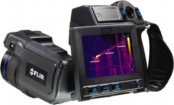 FLIR - -40 to 1,202°F (-40 to 650°C) Thermal Imaging IR Camera - 4.3" Color LCD Display, 1000 Image Storage Capacity, 640 x 480 Resolution - Exact Industrial Supply
