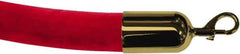 Tensator - 6' Long x 2" Wide Velour Rope - Red - Exact Industrial Supply