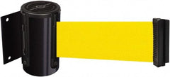 Tensator - 4" High x 2" Long x 3" Wide Barricade Tape Dispenser - Steel, Black Powdercoat Finish, Black, Use with Tensabarrier - Exact Industrial Supply