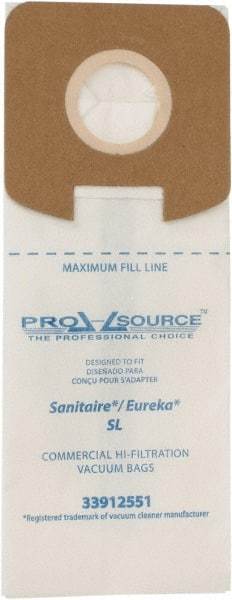 PRO-SOURCE - Meltblown Polypropylene & Paper Vacuum Bag - For Eureka Sanitaire Lightweights S782 & SC785 - Exact Industrial Supply