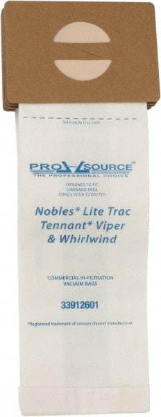 PRO-SOURCE - Meltblown Polypropylene & Paper Vacuum Bag - For Nobles Lite Trac, Tennant Viper & Whirlwind, Blue Star 16 Dual Motor Vac & V-HDU-14 - Exact Industrial Supply