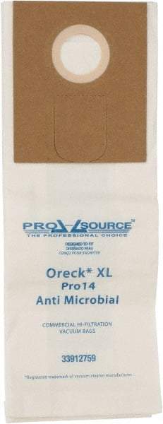 PRO-SOURCE - Meltblown Polypropylene & Paper Vacuum Bag - For Oreck XL Pro 14 Uprights - Exact Industrial Supply