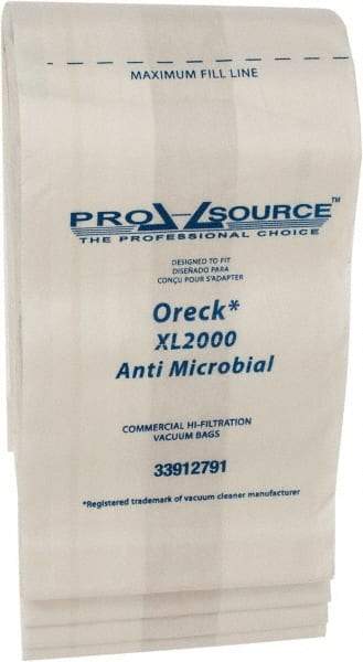 PRO-SOURCE - Meltblown Polypropylene & Paper Vacuum Bag - For Oreck XL2000, XL2000RHB, XL8000, XL9000, XL2000, XL2000RHB, XL2000RSB - Exact Industrial Supply