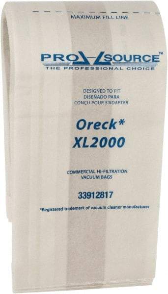 PRO-SOURCE - Paper Vacuum Bag - For Oreck XL2000, XL2000RHB, XL8000, XL9000, XL2000, XL2000RHB, XL2000RSB - Exact Industrial Supply