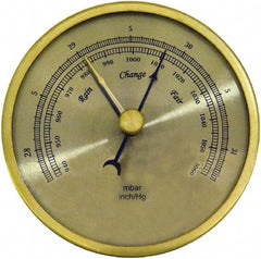 General - Inches of Hg/mbar Scale, Barometer - Exact Industrial Supply