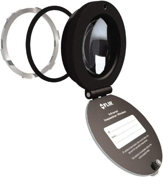 FLIR - 95mm (3.74\x94) Diam, Infrared Viewing Window - 6,221mm (9.64") View Area, 29.25mm (1.15") Thickness, Use with Thermal Imagers - Exact Industrial Supply