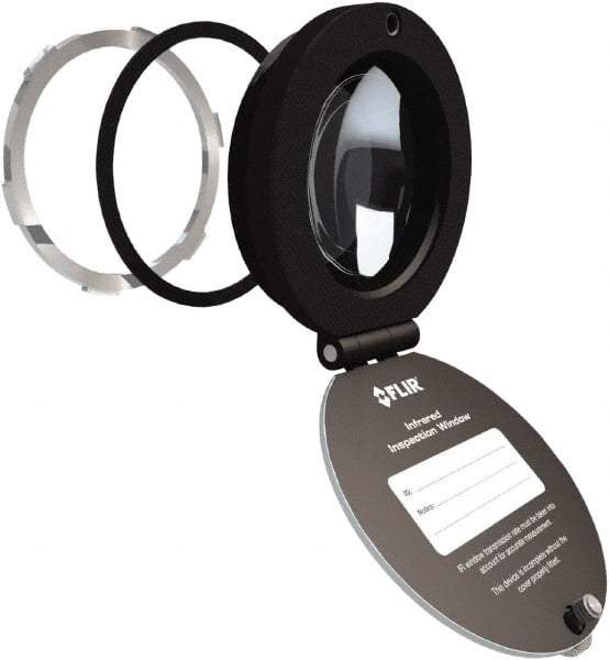 FLIR - 75mm (2.95\x94) Diam, Infrared Viewing Window - 3,739mm (5.79") View Area, 26.86mm (1.05") Thickness, Use with Thermal Imagers - Exact Industrial Supply